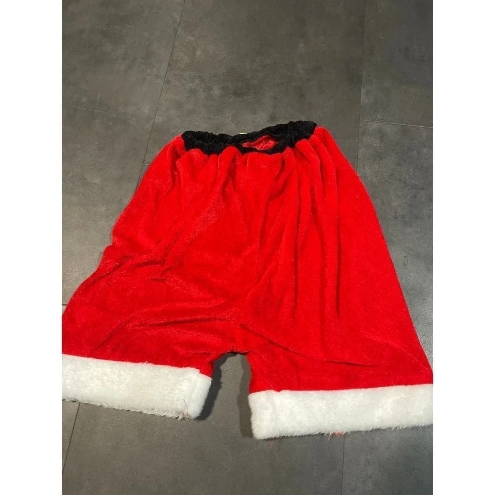 Festive Santa Clause Shorts‎ Red Velvet Christmas Holiday Outfit size 4T H-504